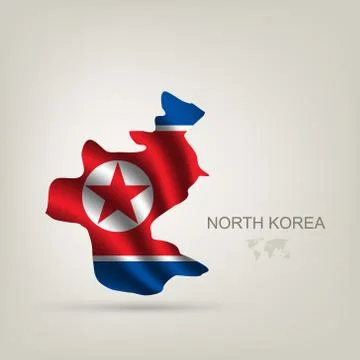 Illustrations of the world with flags and capitals Stock Illustration