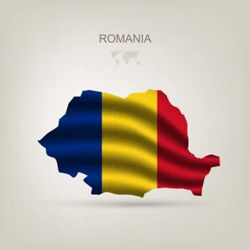 Illustrations of the world with flags and capitals Stock Illustration