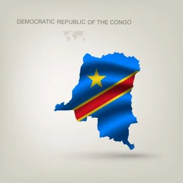 Illustrations of the world with flags and capitals Stock Illustration