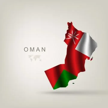 Illustrations of the world with flags and capitals Stock Illustration