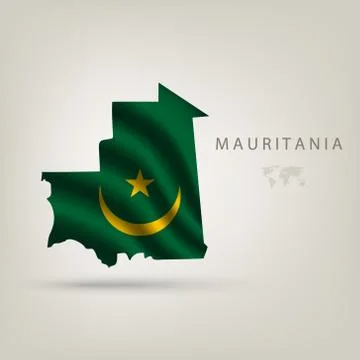 Illustrations of the world with flags and capitals Stock Illustration