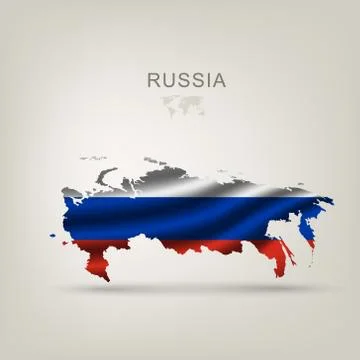 Illustrations of the world with flags and capitals Stock Illustration
