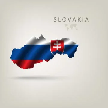 Illustrations of the world with flags and capitals Illustrazione stock
