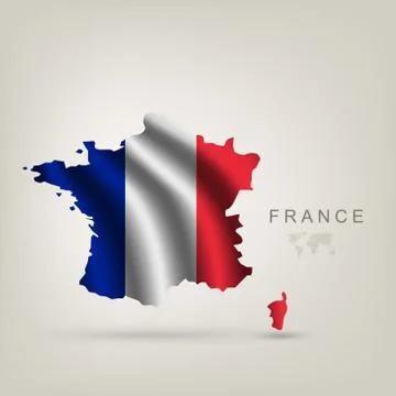 Illustrations of the world with flags and capitals Stock Illustration