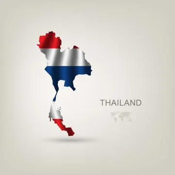 Illustrations of the world with flags and capitals Stock Illustration