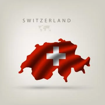 Illustrations of the world with flags and capitals Stock Illustration