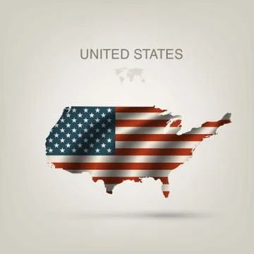Illustrations of the world with flags and capitals Stock Illustration