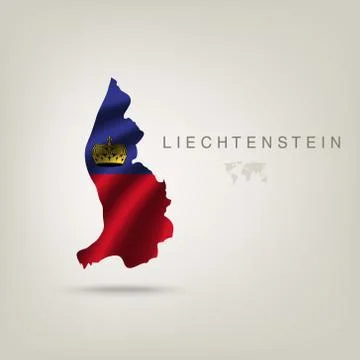 Illustrations of the world with flags and capitals Stock Illustration