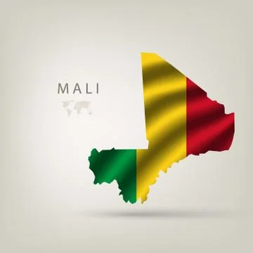 Illustrations of the world with flags and capitals Stock Illustration