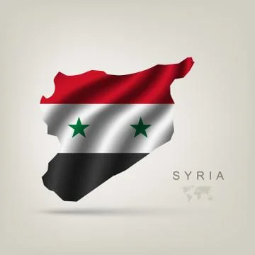 Illustrations of the world with flags and capitals Stock Illustration