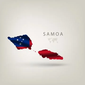 Illustrations of the world with flags and capitals Stock Illustration