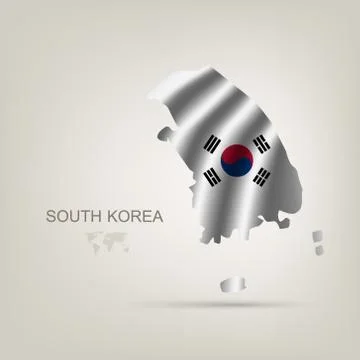 Illustrations of the world with flags and capitals Stock Illustration
