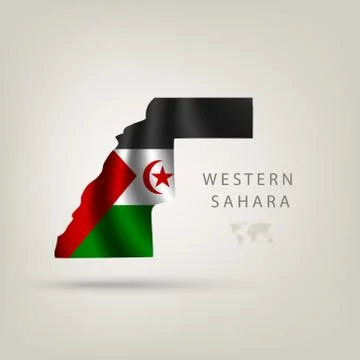 Illustrations of the world with flags and capitals Stock Illustration