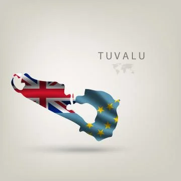 Illustrations of the world with flags and capitals Stock Illustration