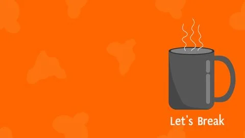 An illustrative background image with a "taking a break" theme Stock Illustration