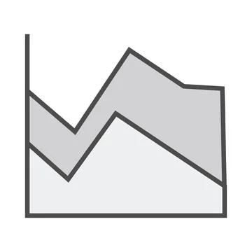 Illustrative image of area chart Stock Photos