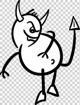 Illustrative image of devil Illustrazione stock