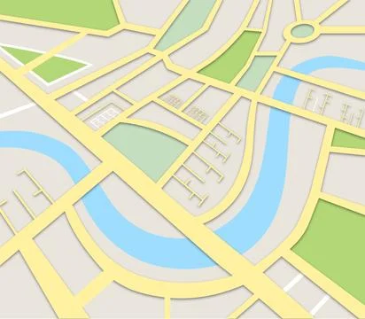 Illustrative image of map Stock Illustration