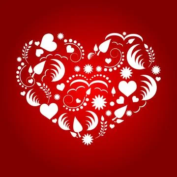 Illustrative Love Pattern Doodle Vector Illustration Illustrazione stock