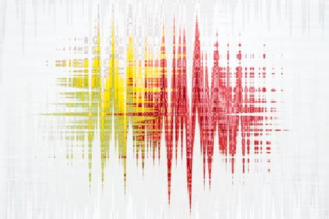 Illustrative oscillation pattern Stock Illustration