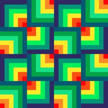 Illustrator colorful geometric pattern イラスト素材