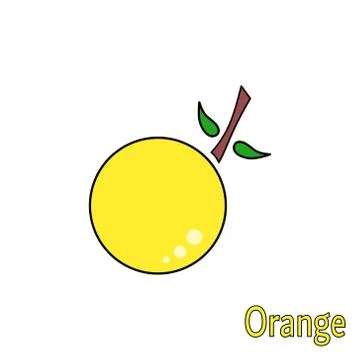 Illustrator of orange Stock Illustration