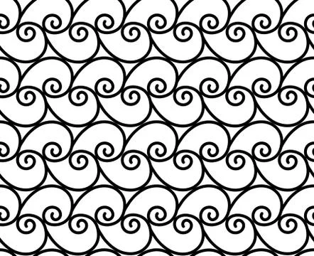 Illustrator wave sea vector seamless pattern Stock Illustration