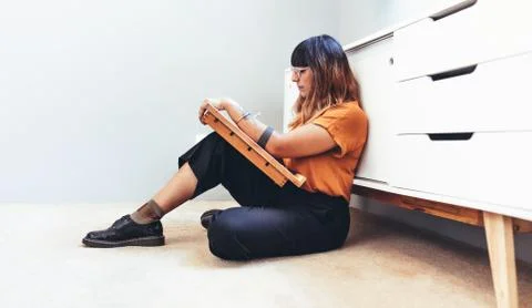 Illustrator at work making a drawing Stock Photos