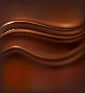 Illutration of dark chocolate waves background Stock Illustration