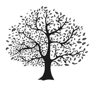 Illutrator of an tree Stock Illustration