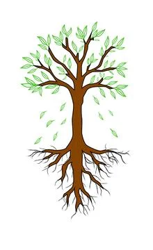 Illutrator of an tree Stock Illustration