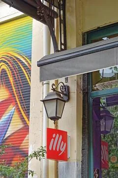 Illy coffee shop Stock Photos