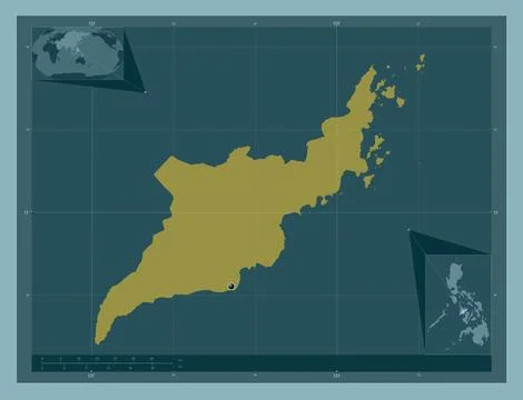 Iloilo, Philippines. Solid color shape Stock Illustration