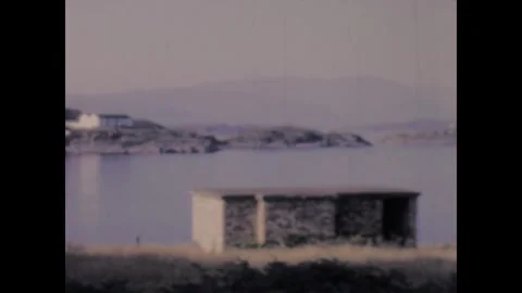 Ilse of Ornay lighthouse Stock Footage 252282581