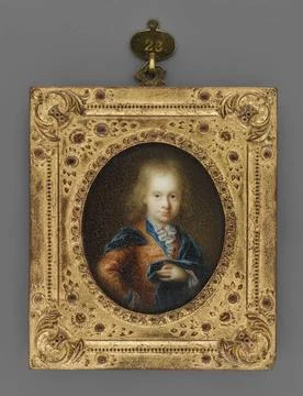 ï»¿Ludwik VIII (1691-1768), Landgraf von Hessen-Darmstadt jako dziecko. Bo Stock Photos