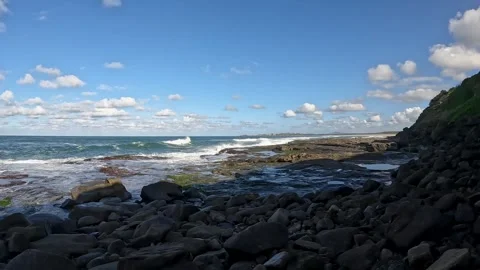 Iluka Bluff Cliff and dramatic coastal views and iconic landscapes within B.. Stock Footage 282632992