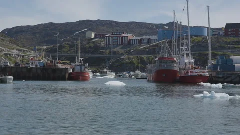 Ilulissat's Harbor Stock Footage 293018912