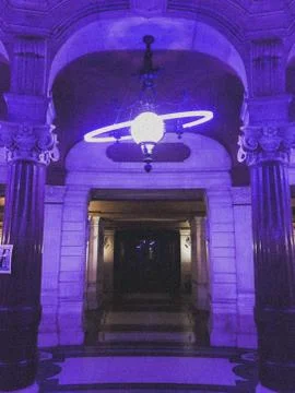 Iluminated  Gate Stock Photos