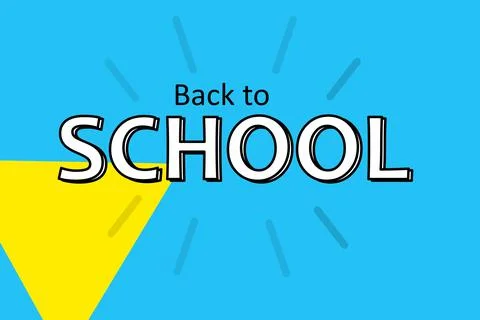 Ilustrative text  Back to school Stock Illustration