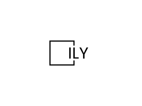 ILY letter initial logo design vector illustration Stock Illustration