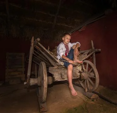 Ilya at the storage room Stock Photos