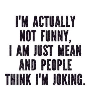 I'm Actually Not Funny Stock Illustration