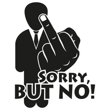 I'm against it Stock Illustration