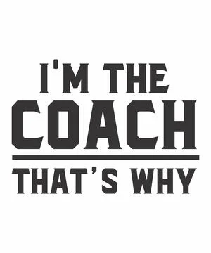 I'm the coach Stock Illustration