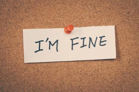 I'm fine Stock Photos