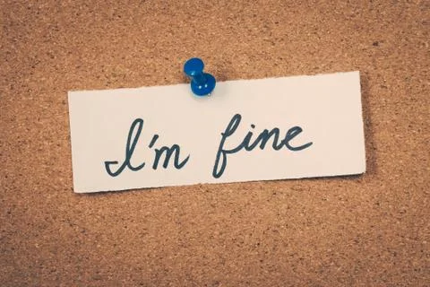 I'm fine Stock Photos