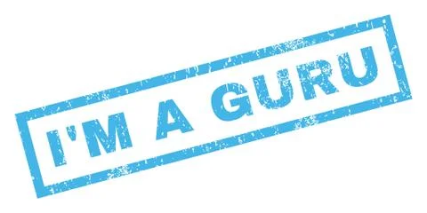 I'M a Guru Rubber Stamp Stock Illustration