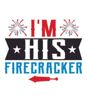 I'm His Firecracker Stock Illustration