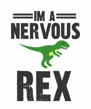 Im A Nervous Rex Stock Illustration