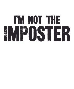I'm not imposter Stock Illustration
